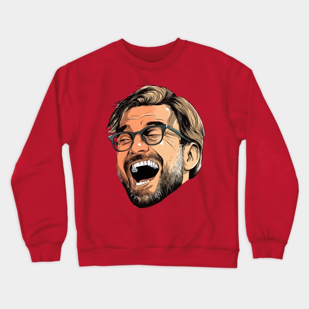 klopp happy face Crewneck Sweatshirt by brandonluo